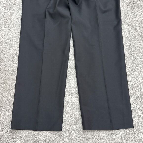 Lauren Ralph Lauren Wool Dress Pants Mens 38x30 Black Straight Leg Classic Work - Picture 3 of 14